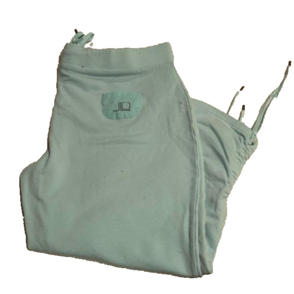 Vintage J. Lo Aquamarine cotton Trackpants Large - Picture 4 of 8